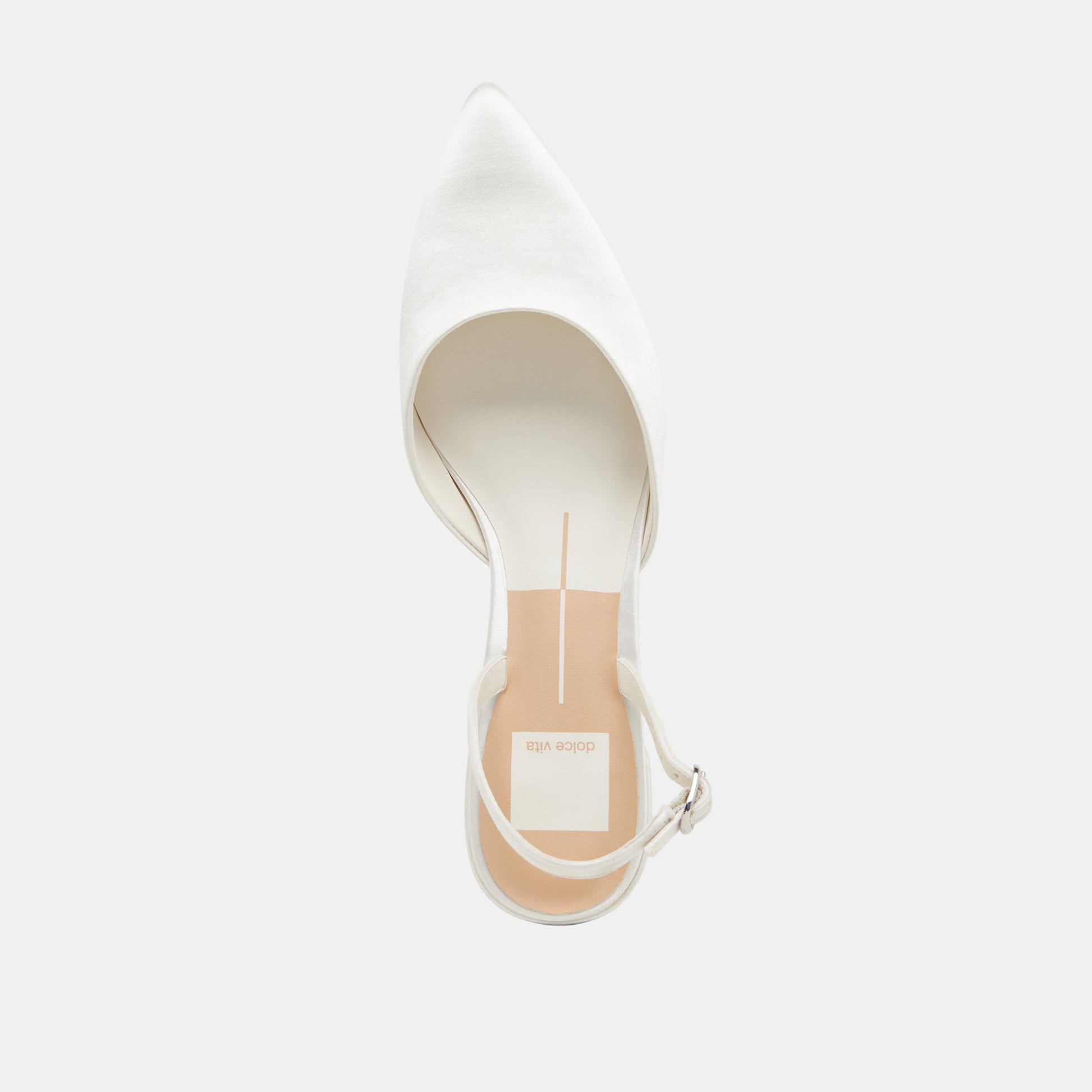 Dolce Vita Carel Off White Satin Heels