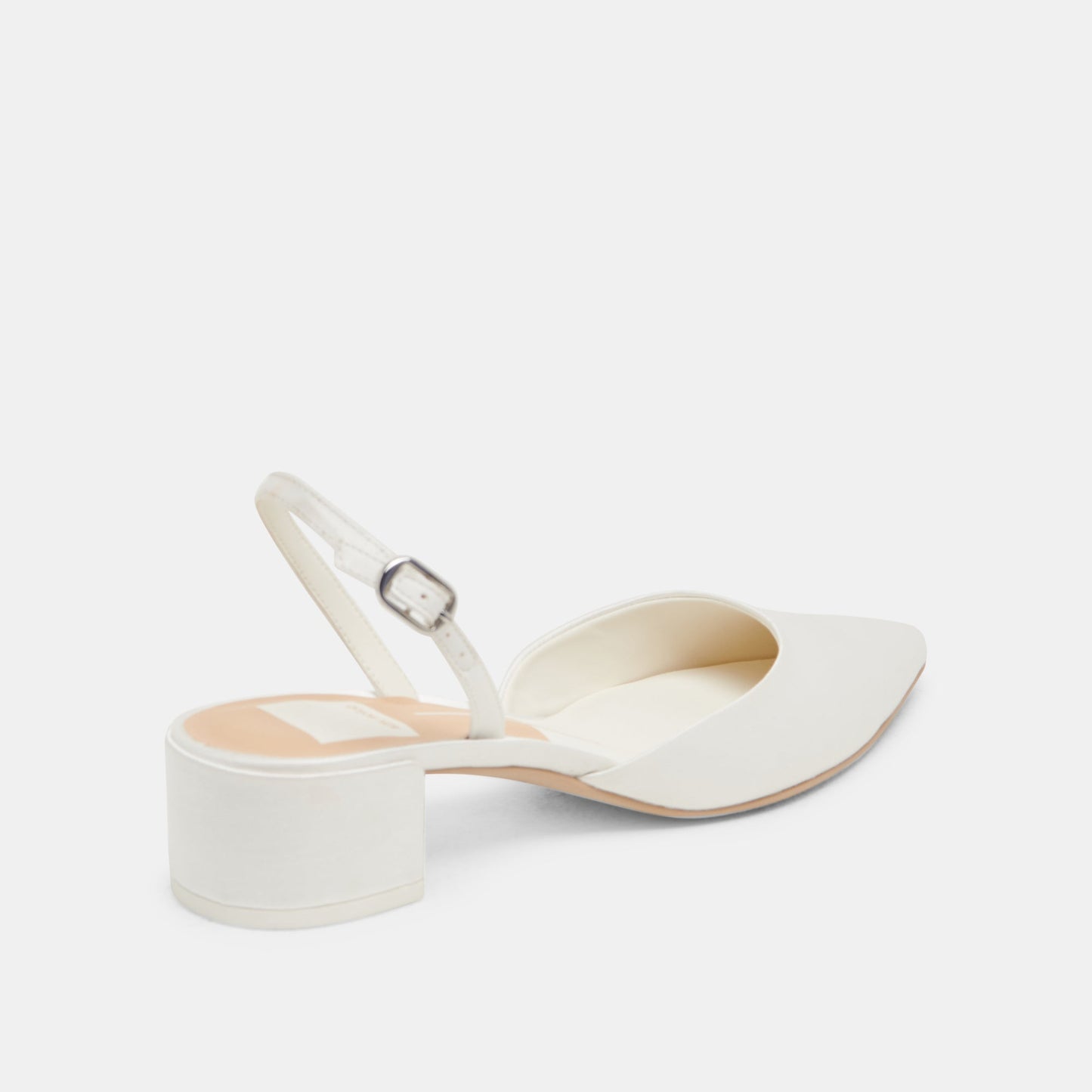 Dolce Vita Carel Off White Satin Heels