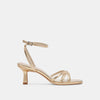 LIGHT GOLD METALLIC LEATHER