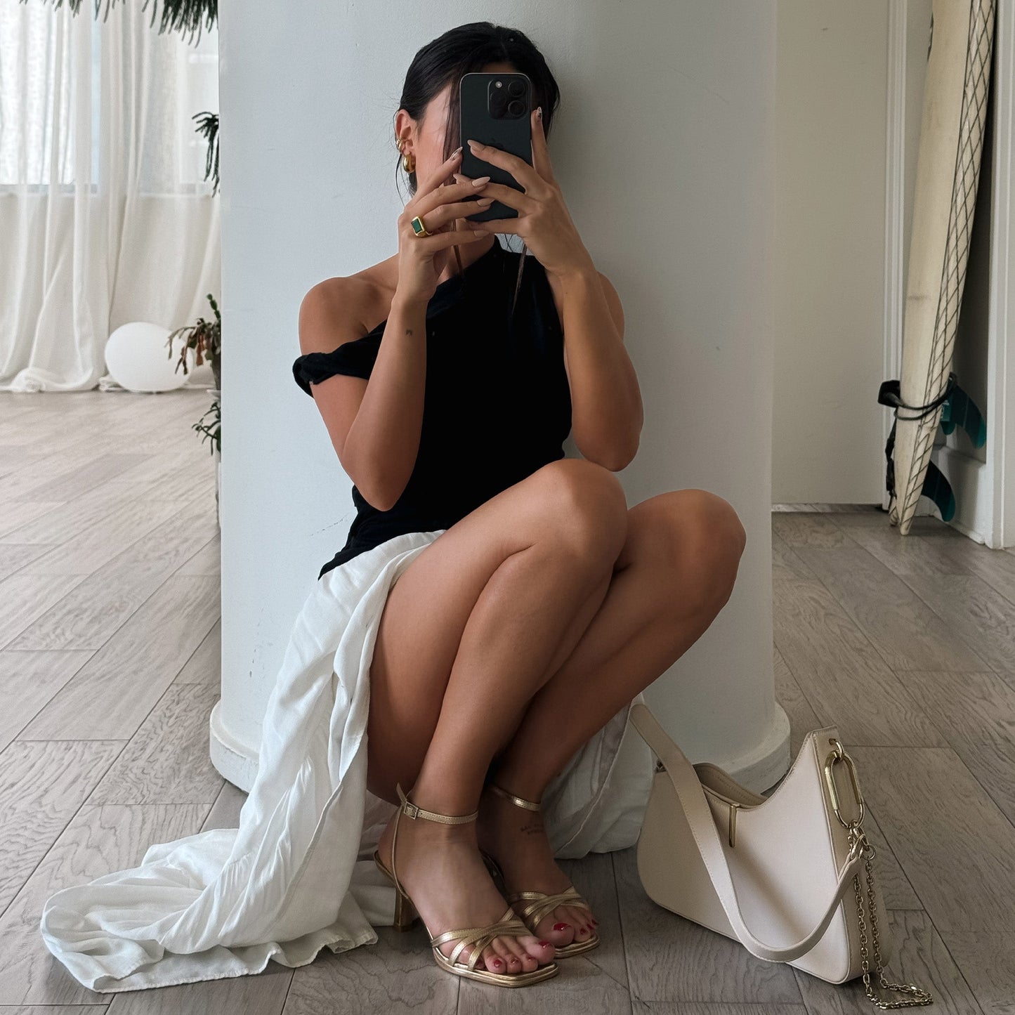 Dolce Vita MANJI HEELS LIGHT GOLD METALLIC LEATHER