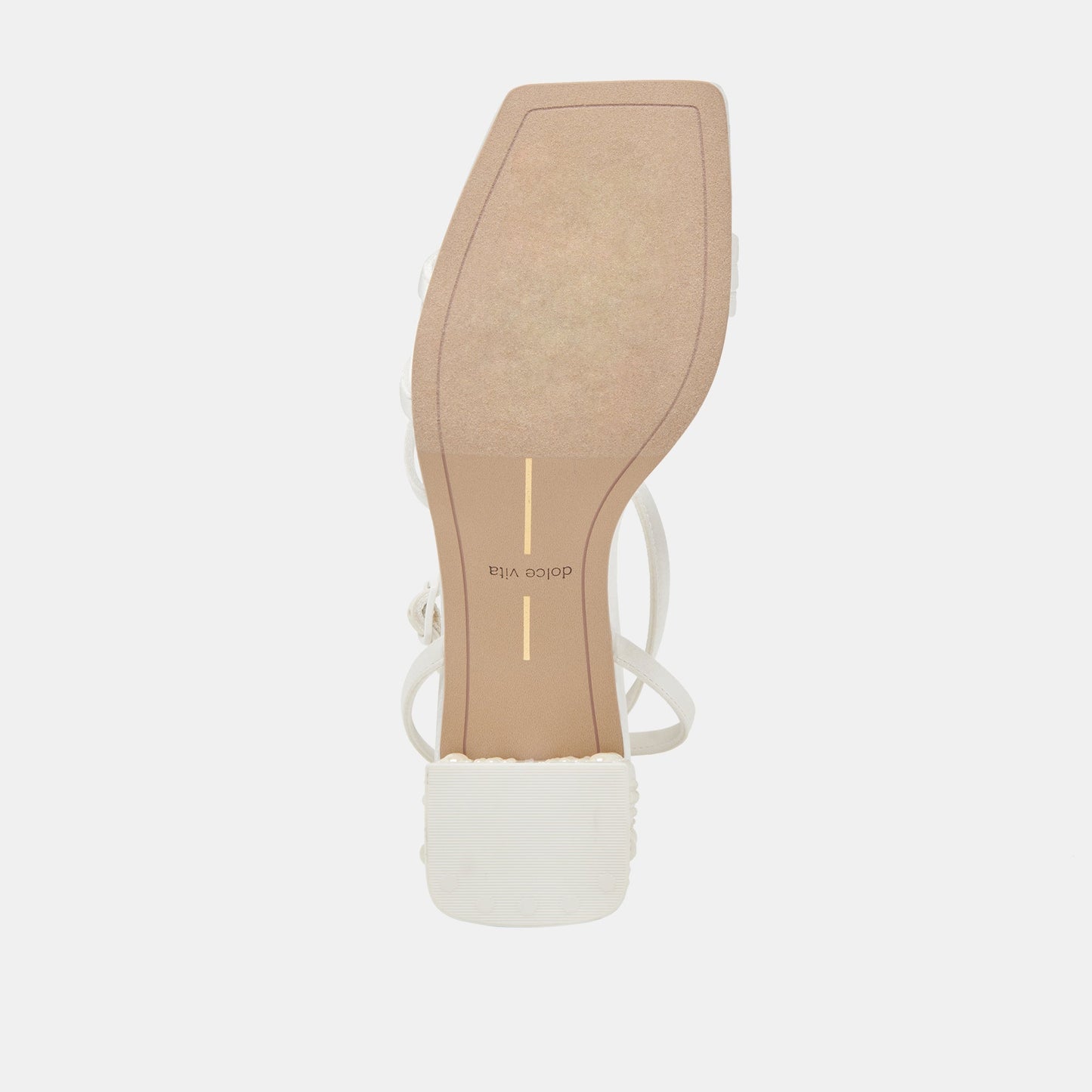 Dolce Vita YSABEL PEARL HEELS TRUE WHITE SATIN