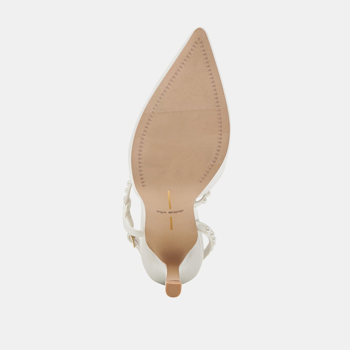 Dolce Vita KAMRA PEARL HEELS TRUE WHITE SATIN