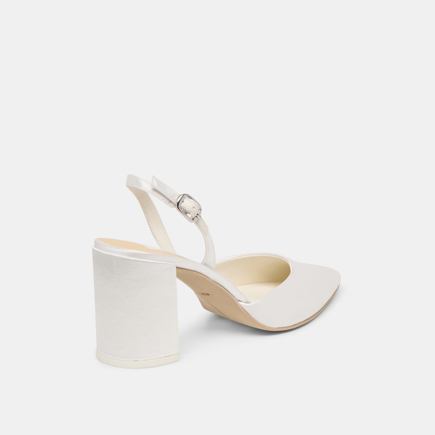 Dolce Vita Carel True White Satin High Heels