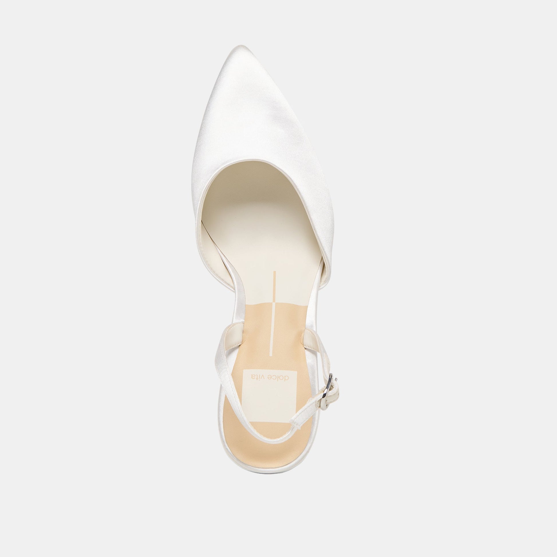 Dolce Vita Carel True White Satin High Heels