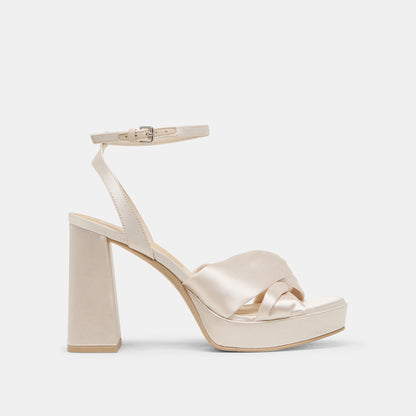 Dolce Vita PARLO HEELS IVORY SATIN