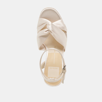 Dolce Vita PARLO HEELS IVORY SATIN