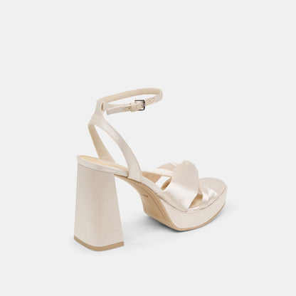 Dolce Vita PARLO HEELS IVORY SATIN