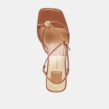 Dolce Vita Mylee Cognac Leather Heels