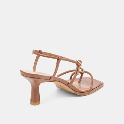 Dolce Vita Mylee Cognac Leather Heels