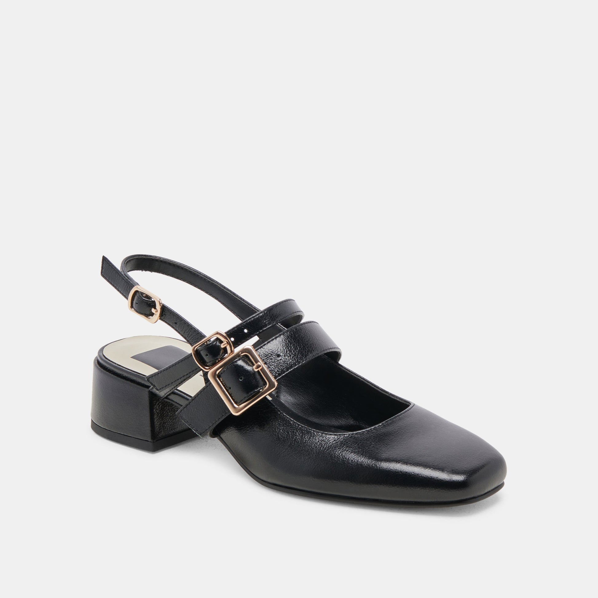 Dolce Vita PATZY HEELS MIDNIGHT CRINKLE PATENT LEATHER