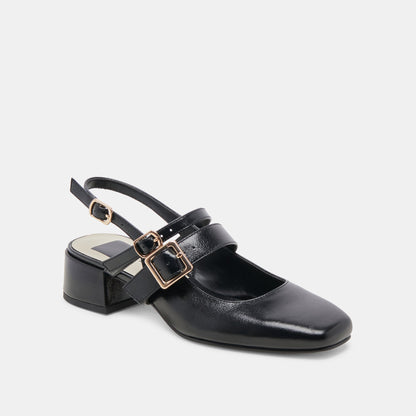 Dolce Vita PATZY HEELS MIDNIGHT CRINKLE PATENT LEATHER