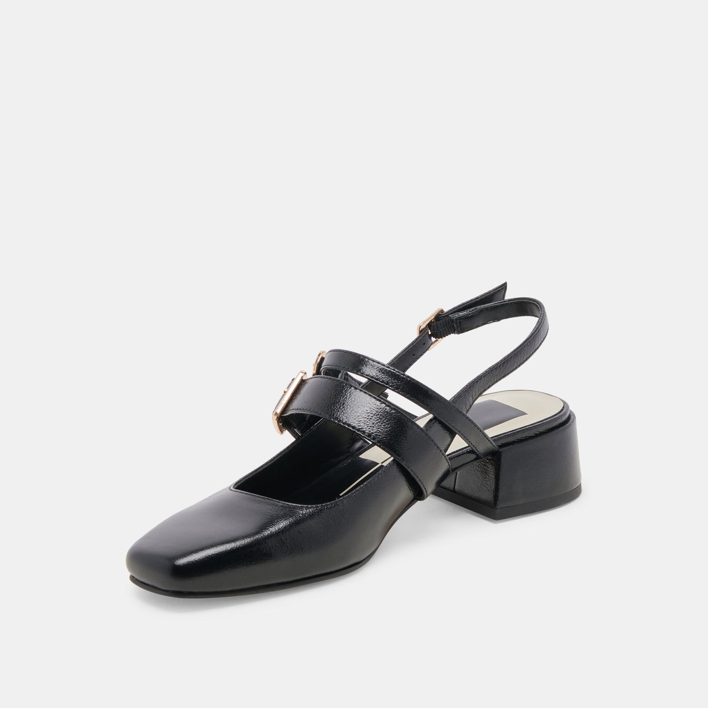Dolce Vita PATZY HEELS MIDNIGHT CRINKLE PATENT LEATHER