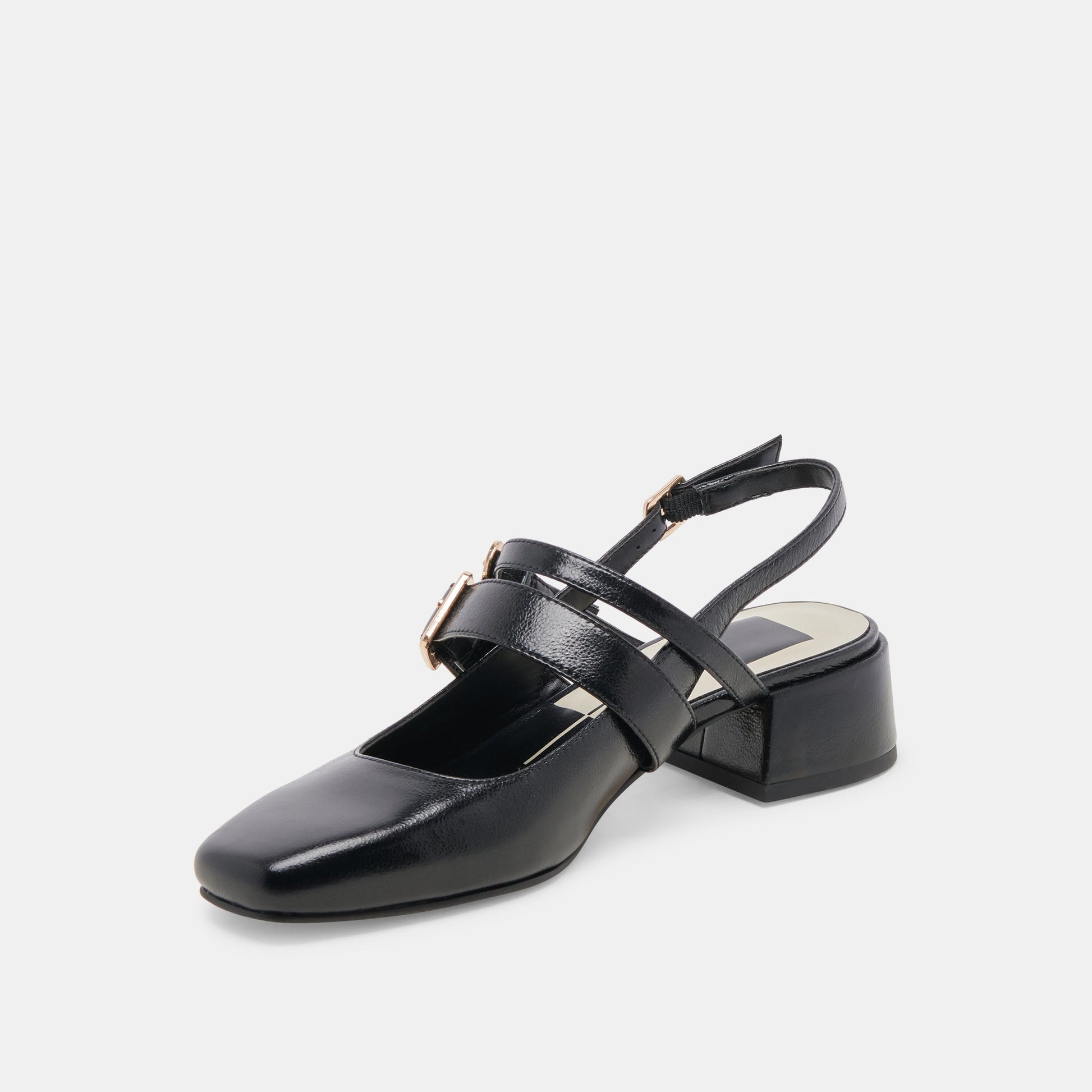 Dolce Vita PATZY HEELS MIDNIGHT CRINKLE PATENT LEATHER