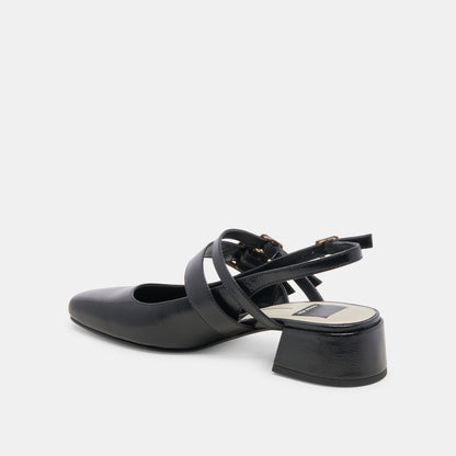 Dolce Vita PATZY HEELS MIDNIGHT CRINKLE PATENT LEATHER