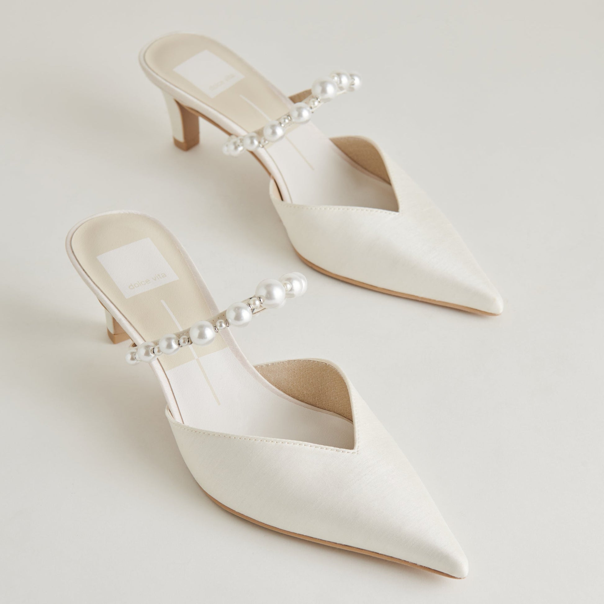 Dolce Vita Kanika Pearl Mid Vanilla Pearl Heels