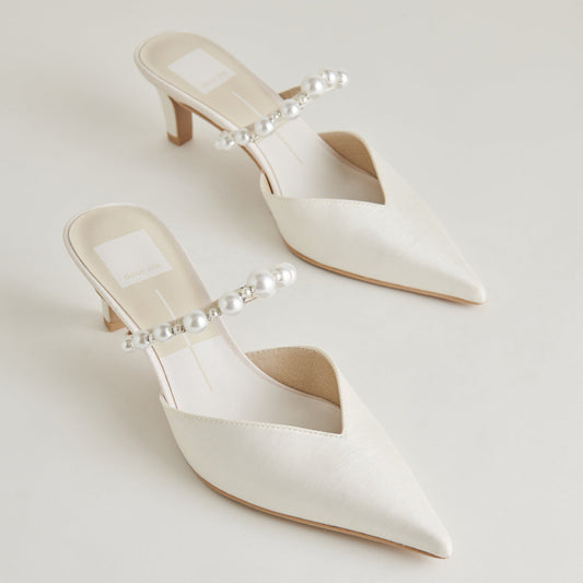 Dolce Vita Kanika Pearl Mid Vanilla Pearl Heels