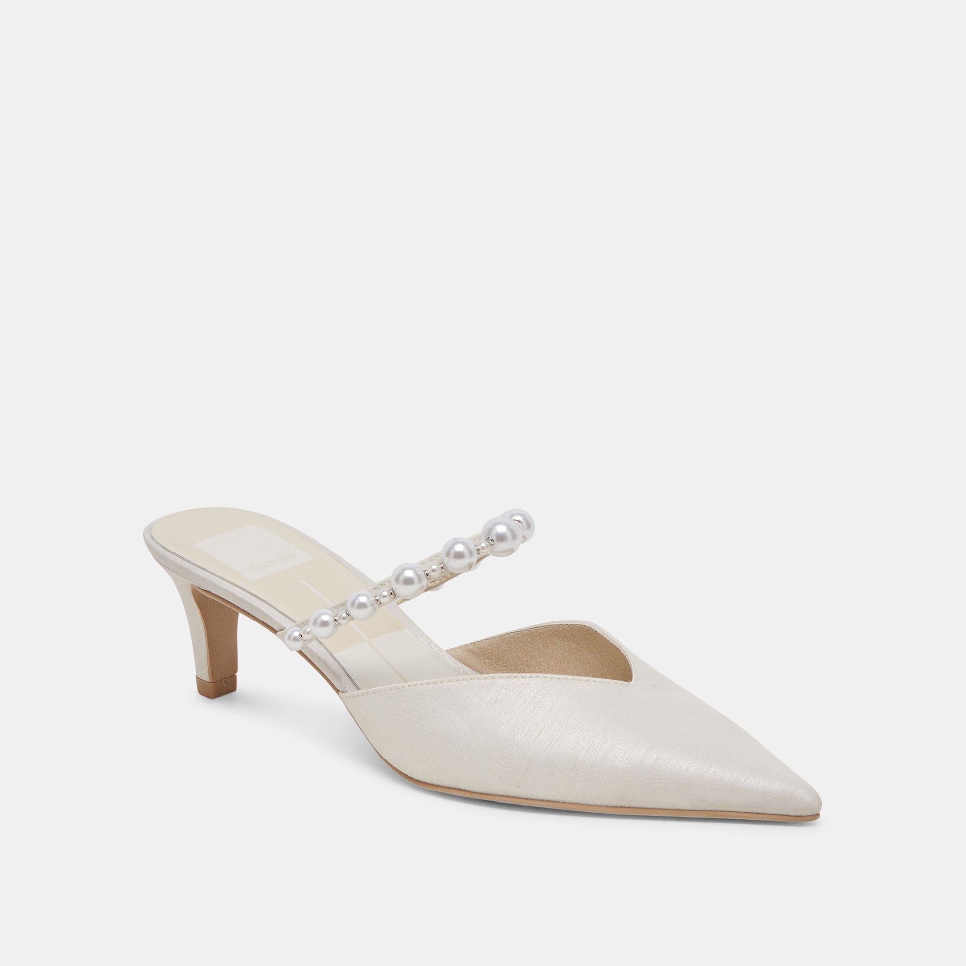 Dolce Vita Kanika Pearl Mid Vanilla Pearl Heels