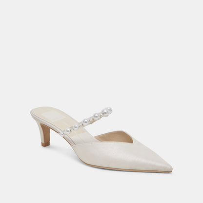 Dolce Vita Kanika Pearl Mid Vanilla Pearl Heels