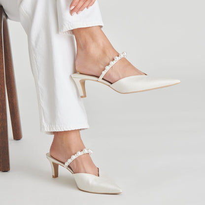 Dolce Vita Kanika Pearl Mid Vanilla Pearl Heels