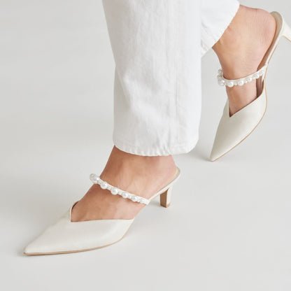 Dolce Vita Kanika Pearl Mid Vanilla Pearl Heels