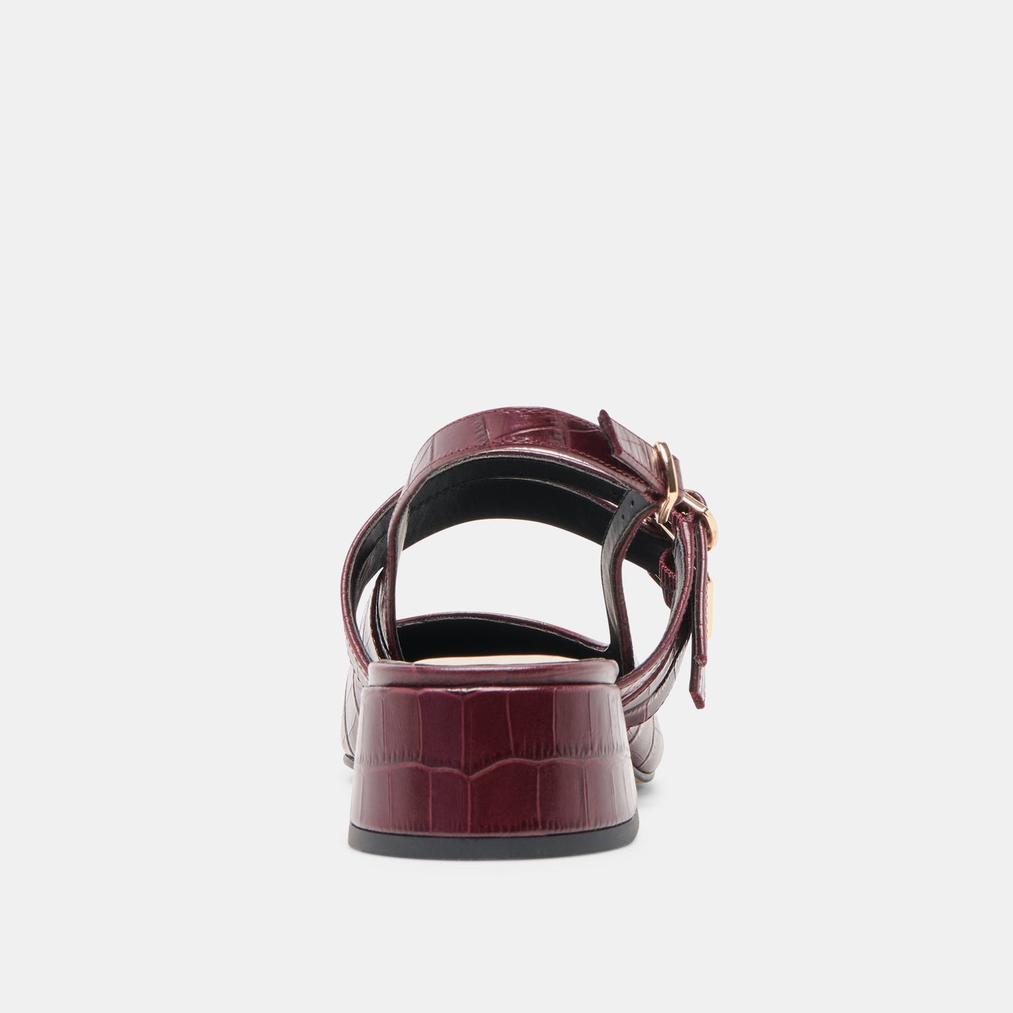 Dolce Vita Patzy Oxblood Embossed Leather Heels