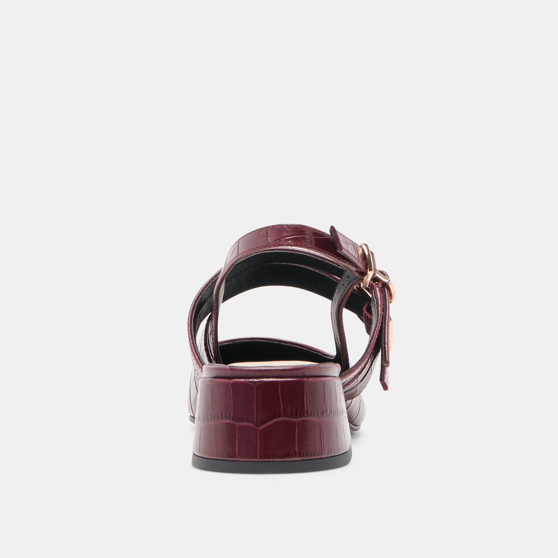Dolce Vita Patzy Oxblood Embossed Leather Heels