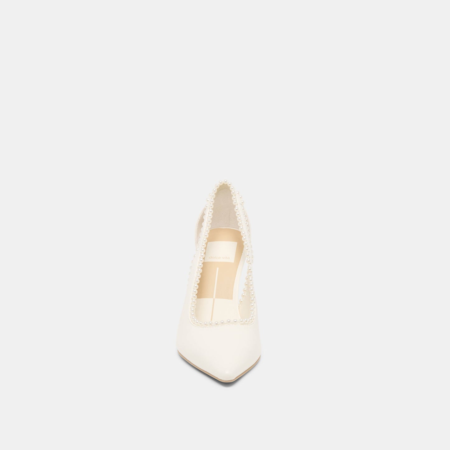 Dolce Vita Kelson Pearl True White Leather Heels