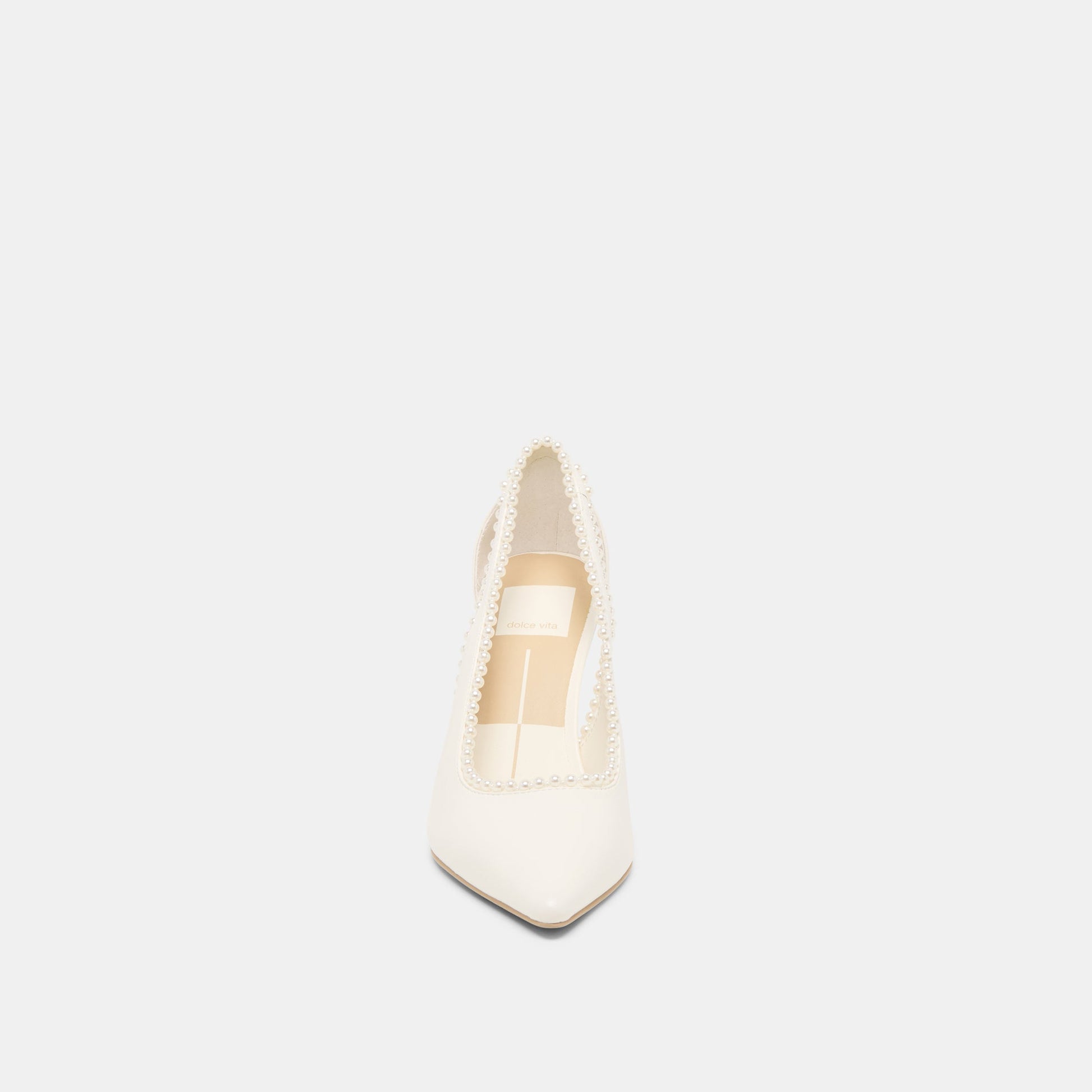 Dolce Vita Kelson Pearl True White Leather Heels
