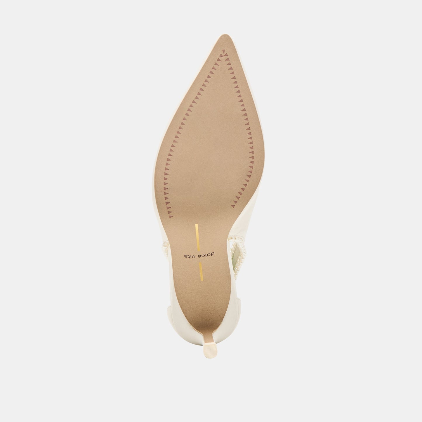 Dolce Vita Kelson Pearl True White Leather Heels