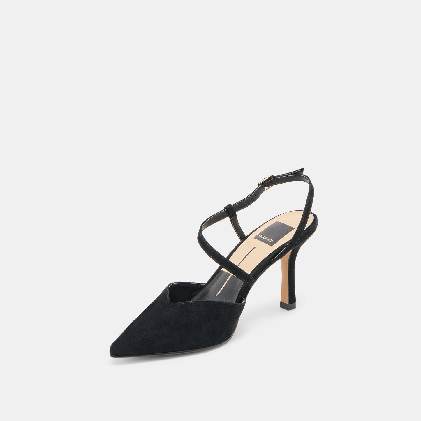 Dolce Vita Kamra Onyx Suede Heels