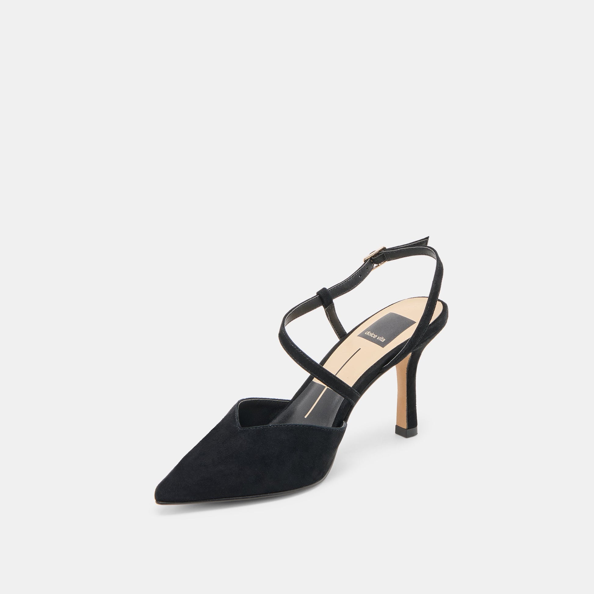 Dolce Vita Kamra Onyx Suede Heels