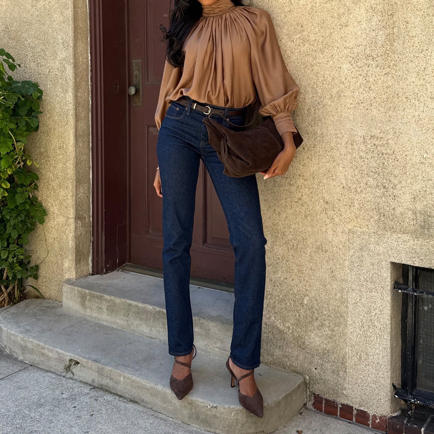 Dolce Vita Kamra Dk Brown Suede Heels