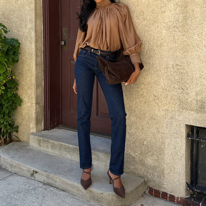 Dolce Vita Kamra Dk Brown Suede Heels