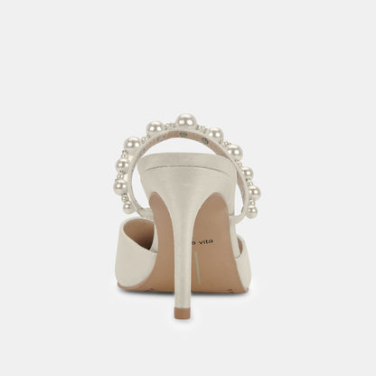 Dolce Vita KANIKA Pearl Heels Vanilla Silk