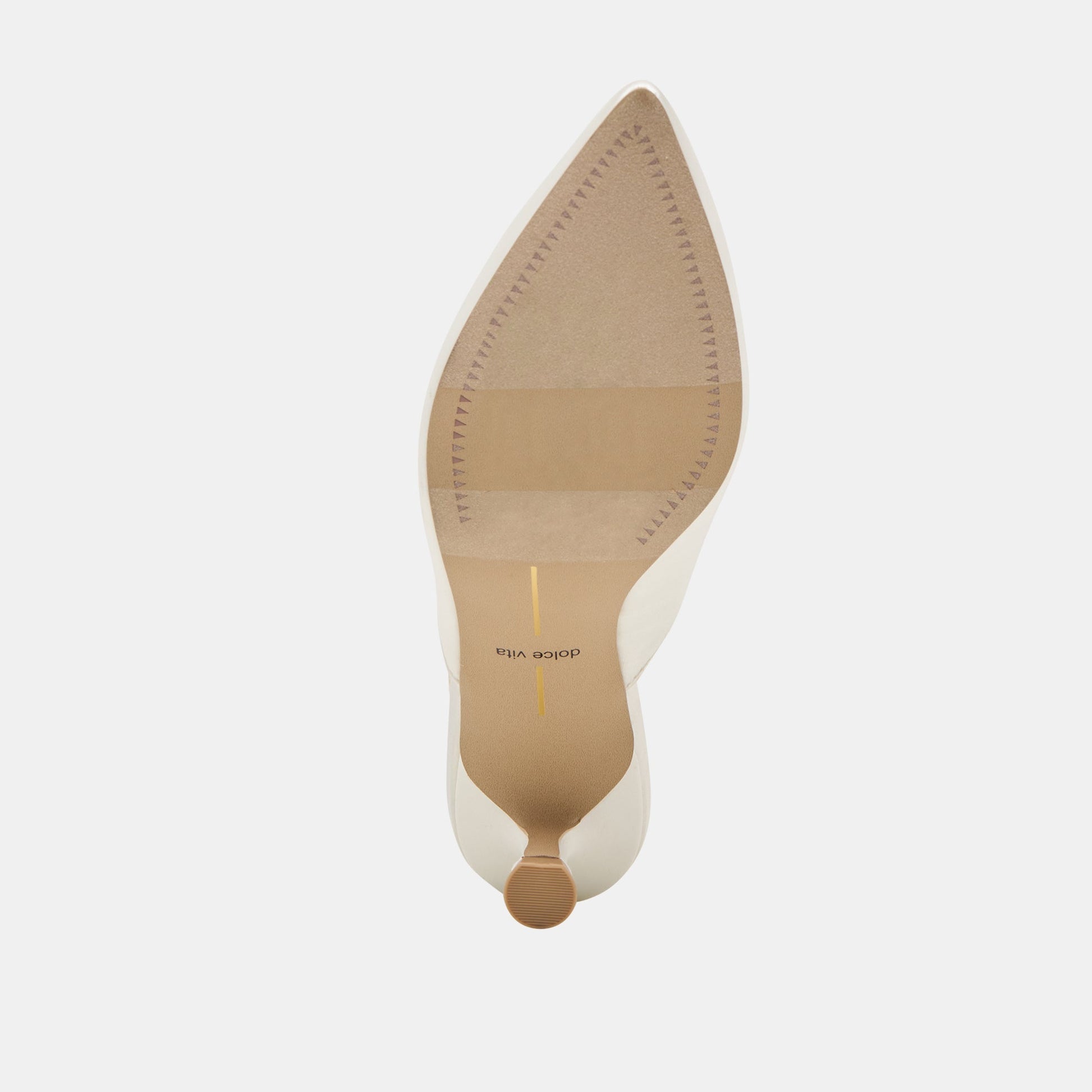 Dolce Vita Cleo Off White Satin Heels