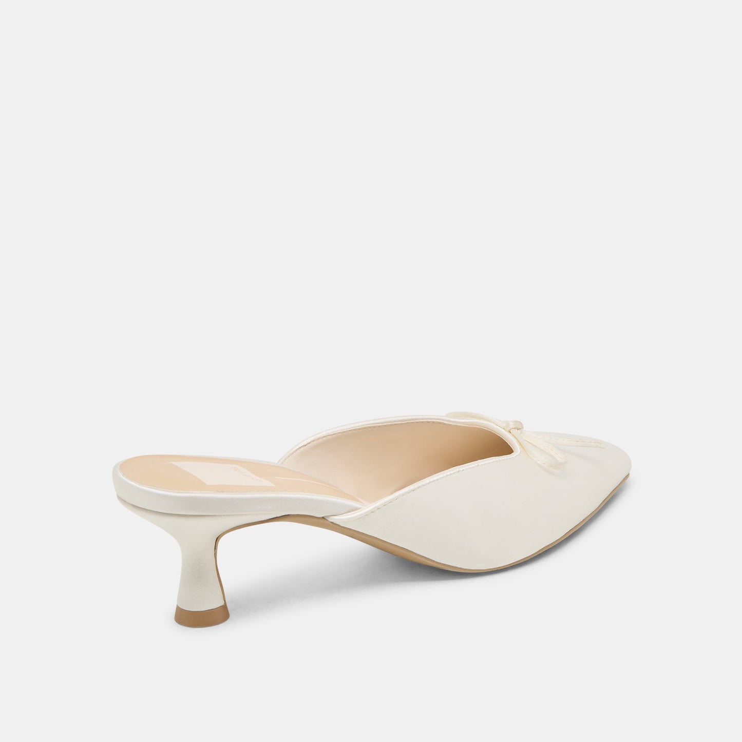 Dolce Vita Cleo Off White Satin Heels