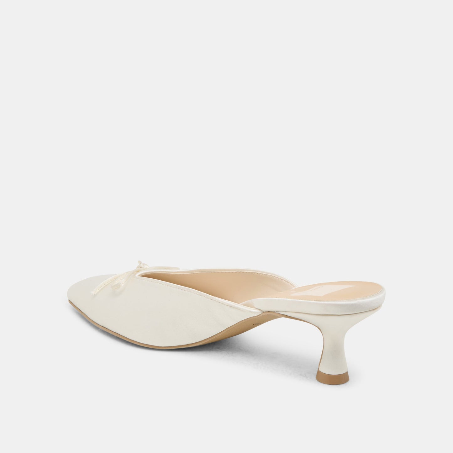Dolce Vita Cleo Off White Satin Heels