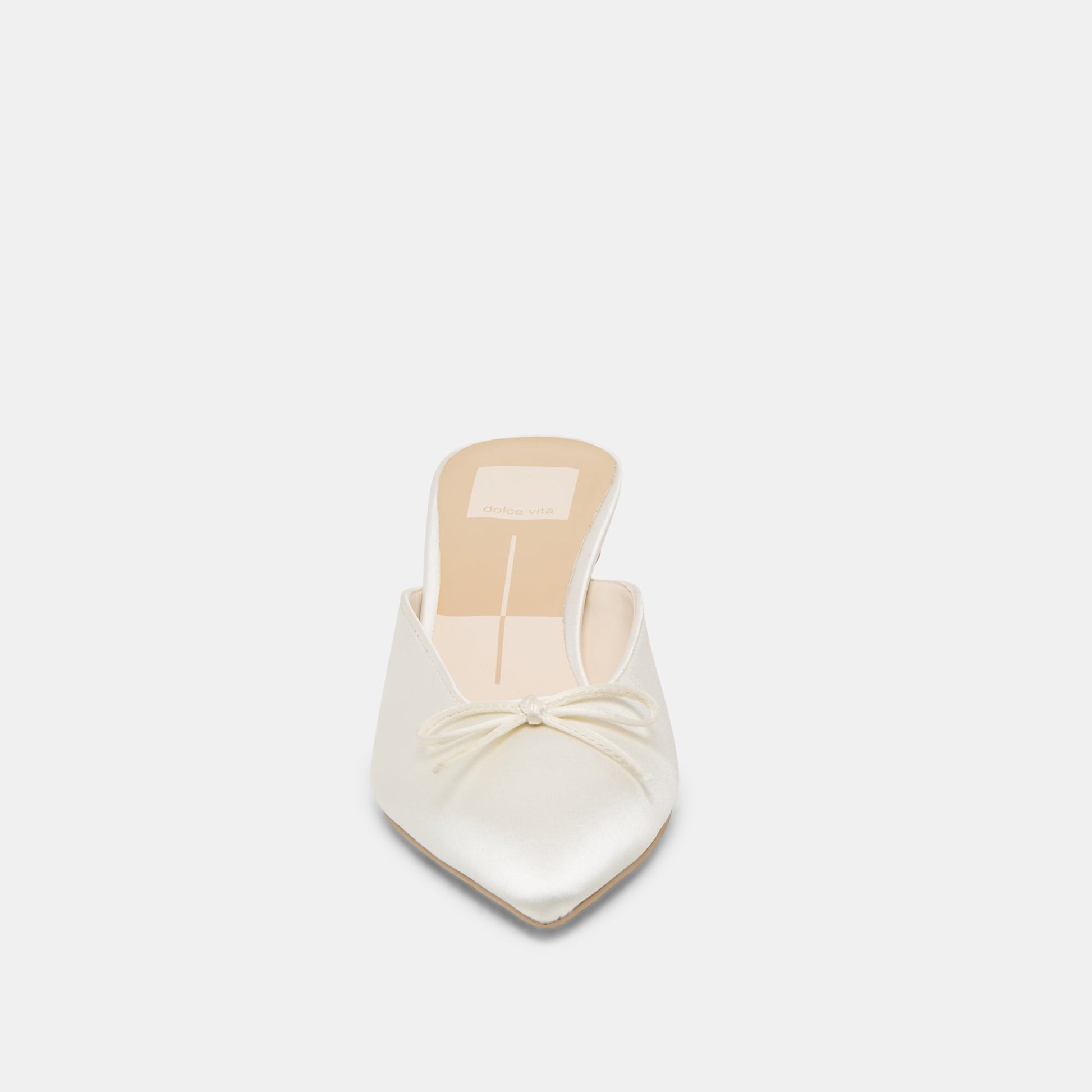 Dolce Vita Cleo Off White Satin Heels