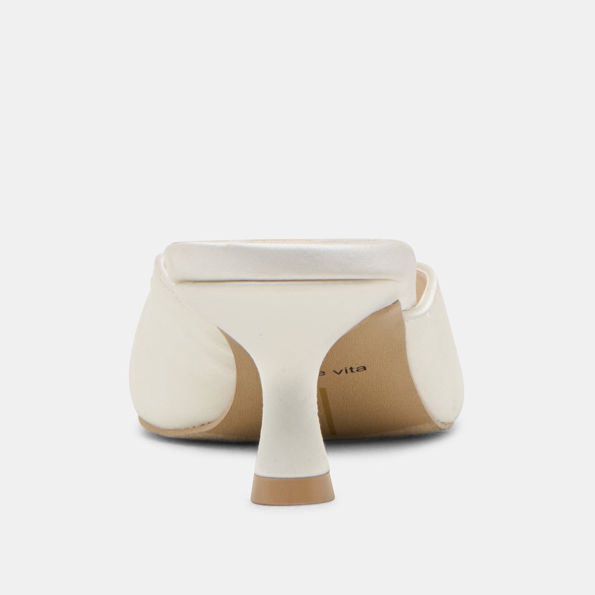 Dolce Vita Cleo Off White Satin Heels