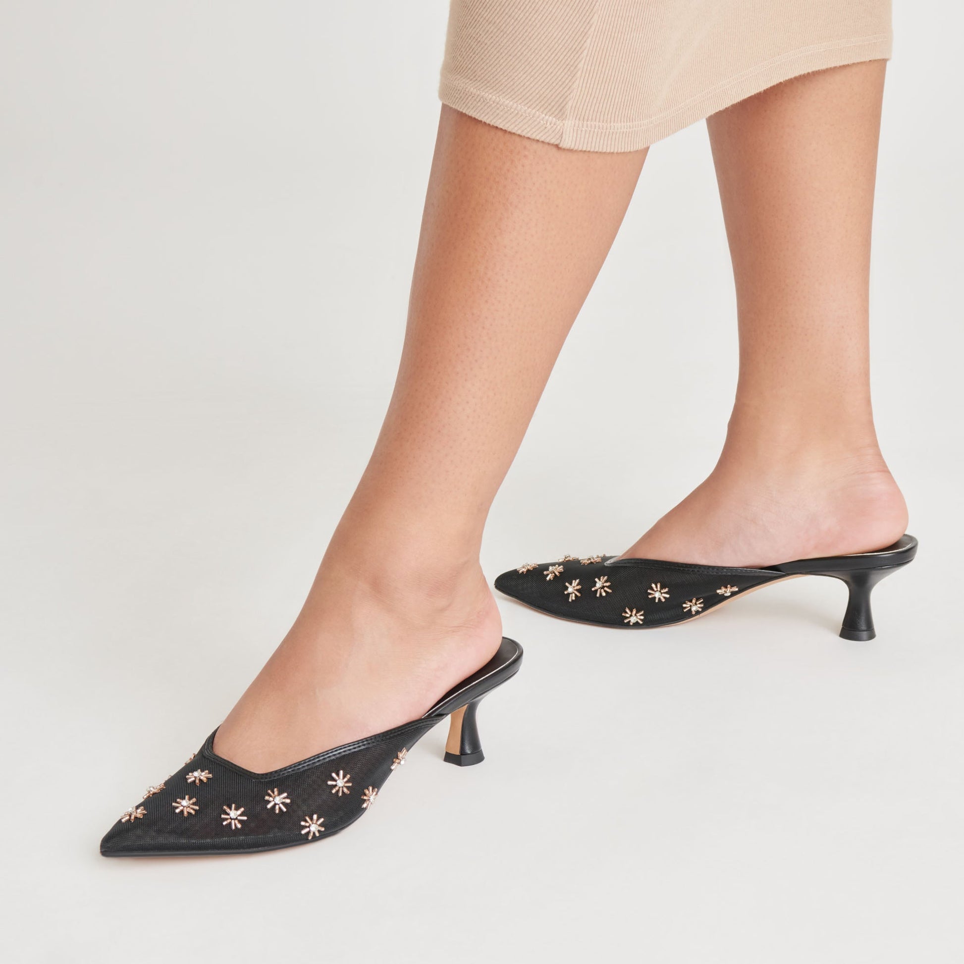 Dolce Vita CLARA HEELS BLACK MESH
