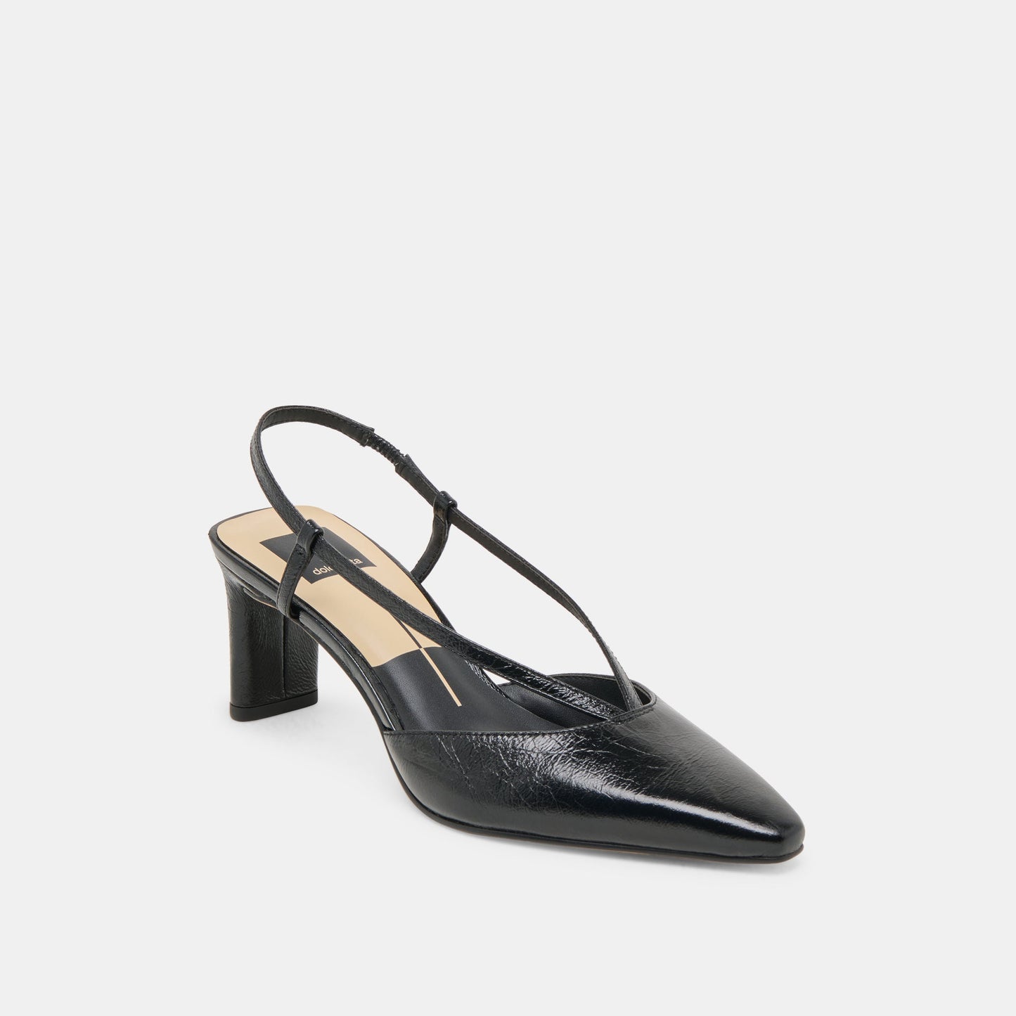 Dolce Vita Ginay Black Leather Heels