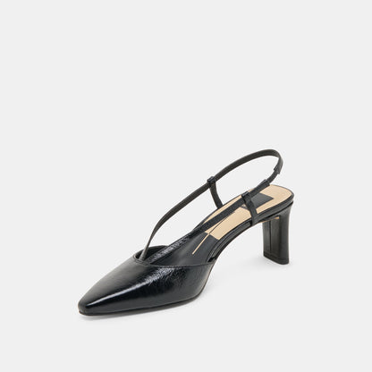 Dolce Vita Ginay Black Leather Heels
