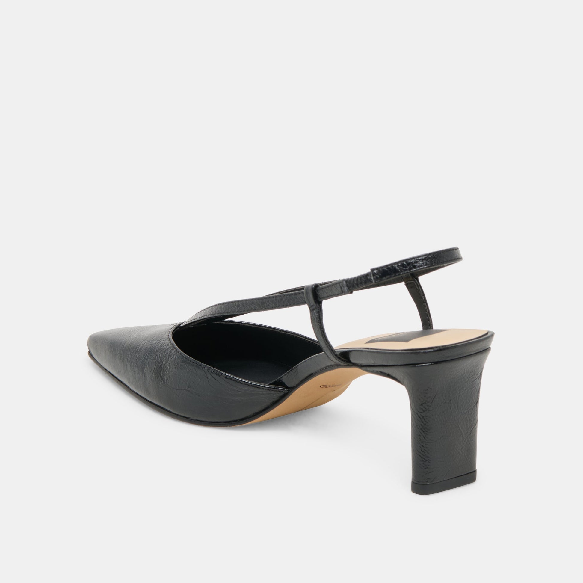 Dolce Vita Ginay Black Leather Heels