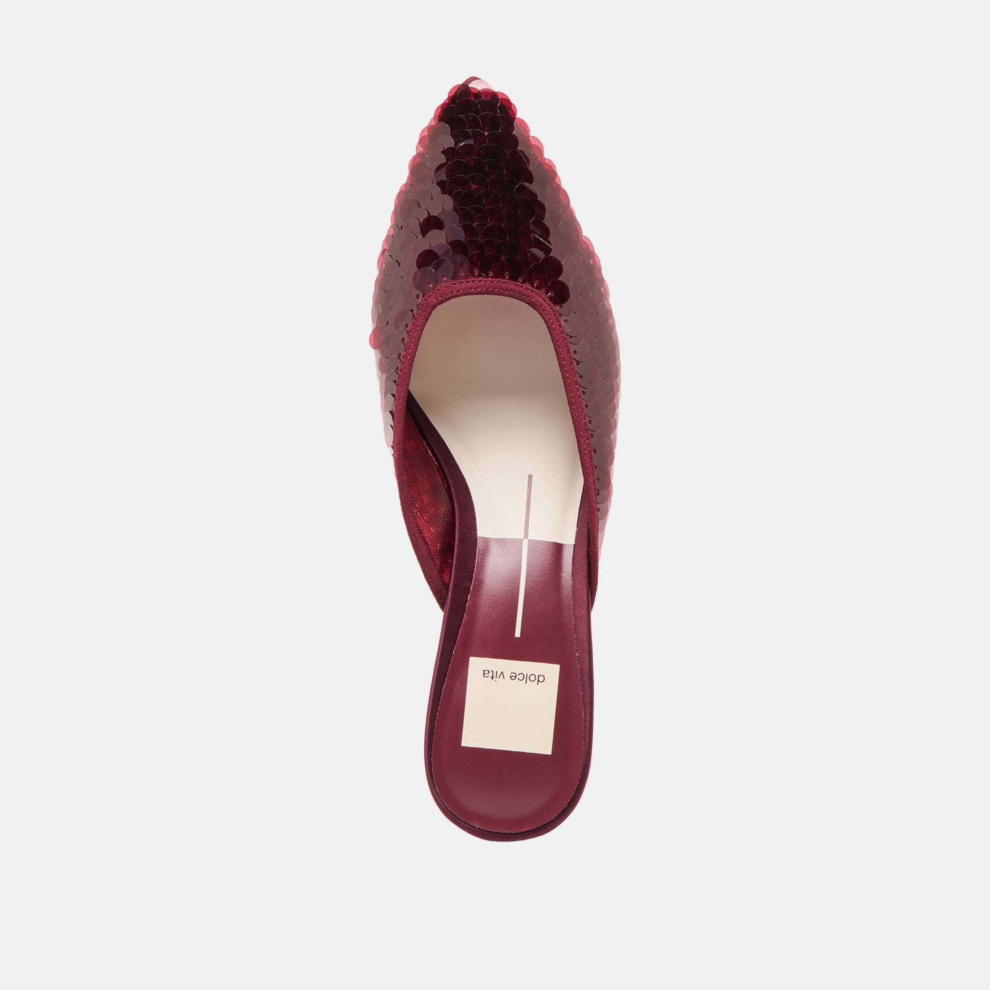 Dolce Vita Cleo Cranberry Sequin Heels