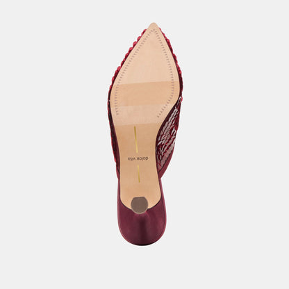 Dolce Vita Cleo Cranberry Sequin Heels