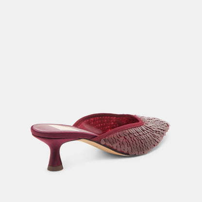 Dolce Vita Cleo Cranberry Sequin Heels