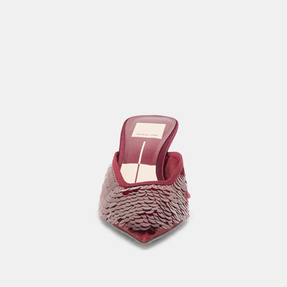 Dolce Vita Cleo Cranberry Sequin Heels