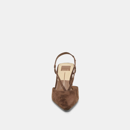 Dolce Vita Ginay Dk Brown Suede Heels