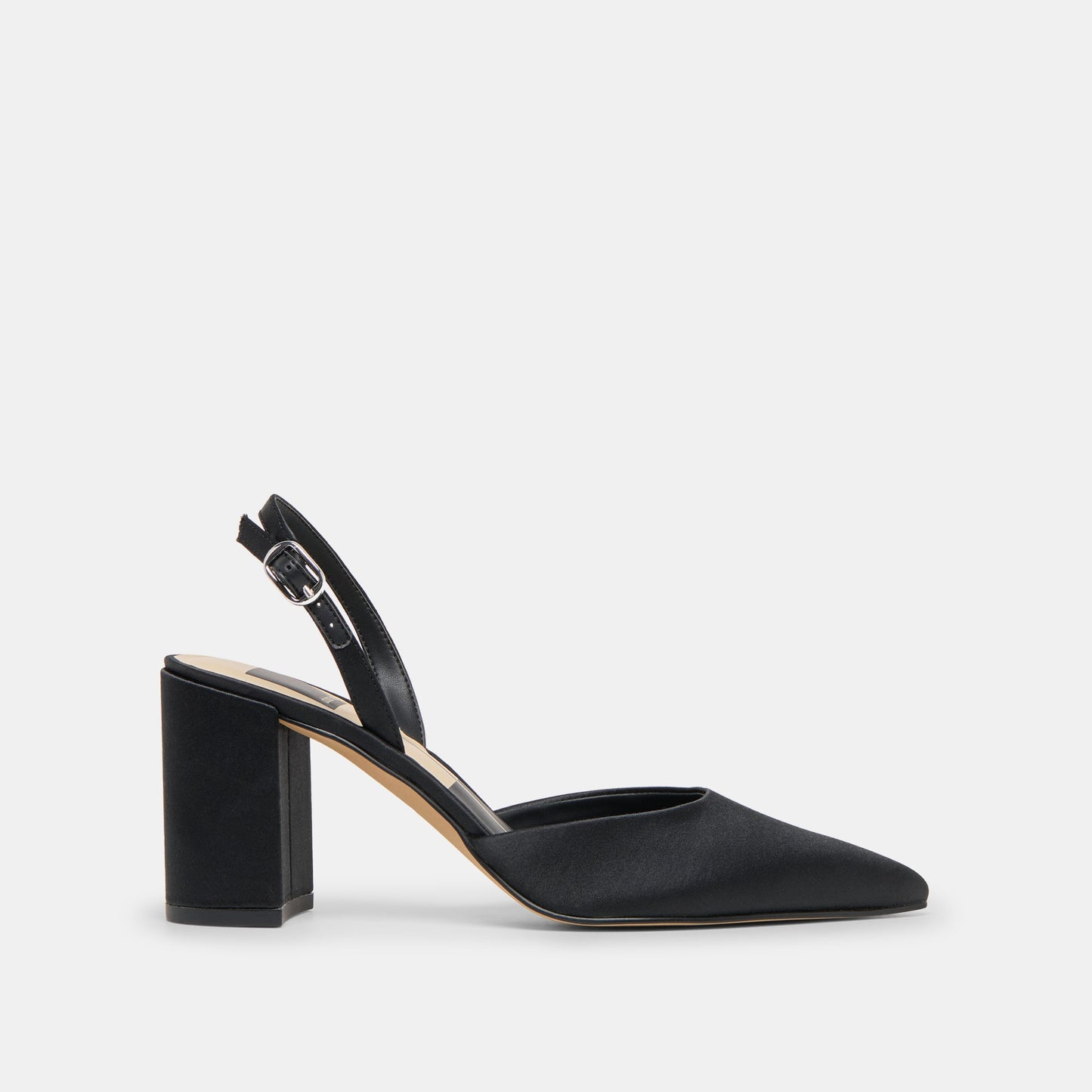 Dolce Vita Carel Onyx Satin High Heels