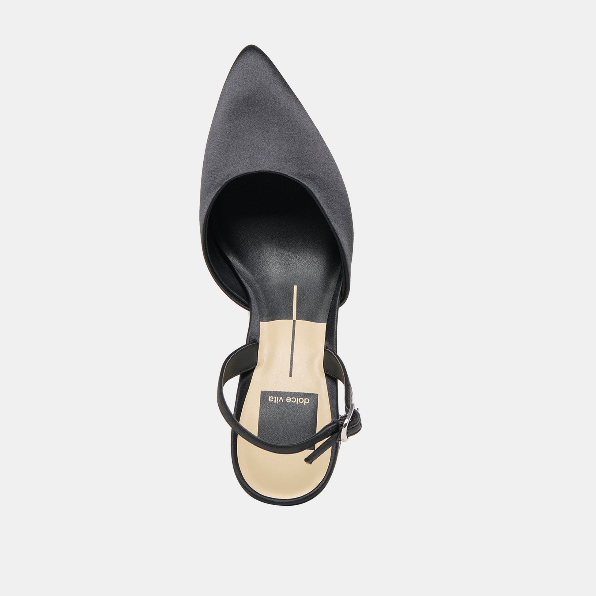 Dolce Vita Carel Onyx Satin High Heels